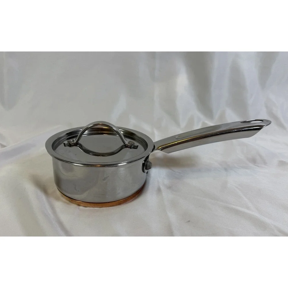 Martha Stewart Everyday 1/2 Quart Stainless Steel Sauce Pan/Pot and lid